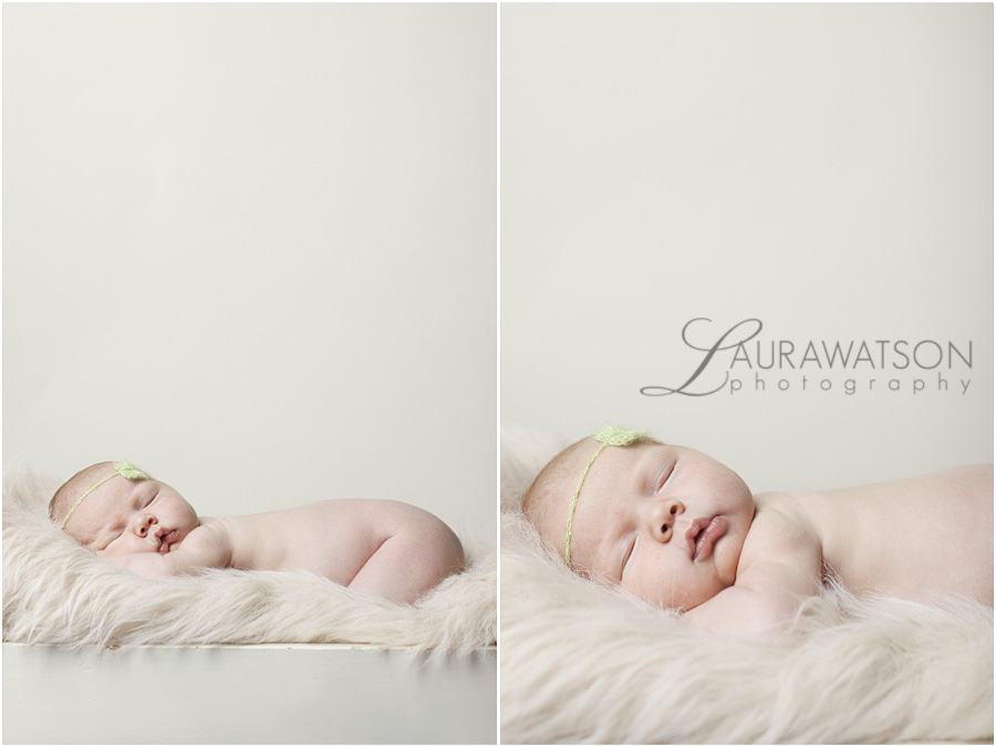 newborn on fur sugar land newborn photographer